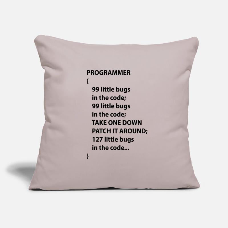 Code Programmer Nerd Bug Developer Gift Sofa pillowcase 17,3'' x 17,3'' (45 x 45 cm)