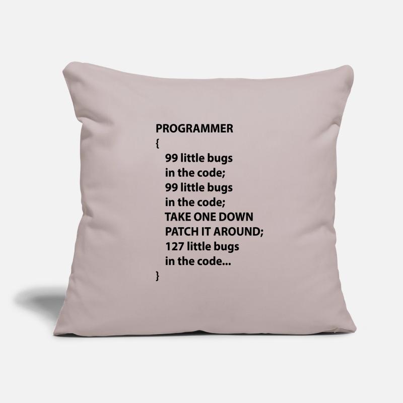 Code Programmer Nerd Bug Developer Gift Sofa pillowcase 17,3'' x 17,3'' (45 x 45 cm)