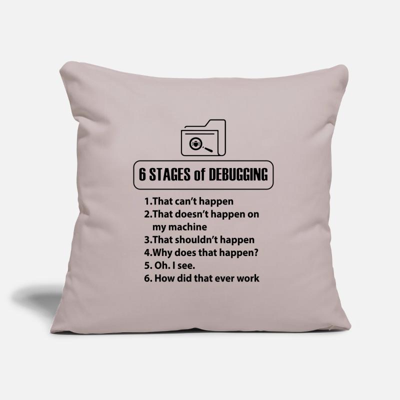 Code Programmer Nerd Bug Developer Gifts Sofa pillowcase 17,3'' x 17,3'' (45 x 45 cm)