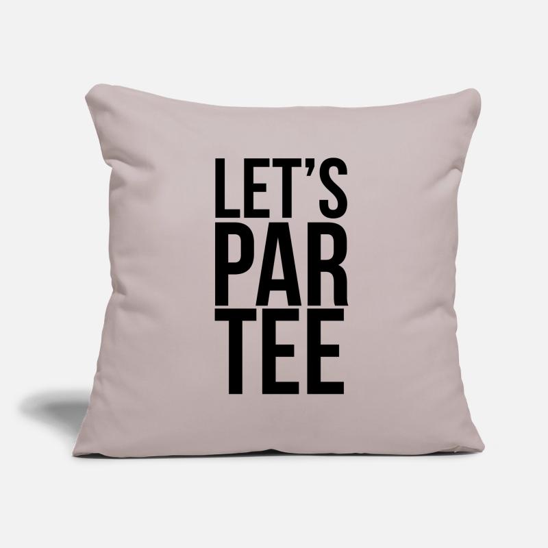 Golf Golfplatz Golfer Sprüche Text Par Tee Schwarz Sofakissenbezug 45 x 45 cm