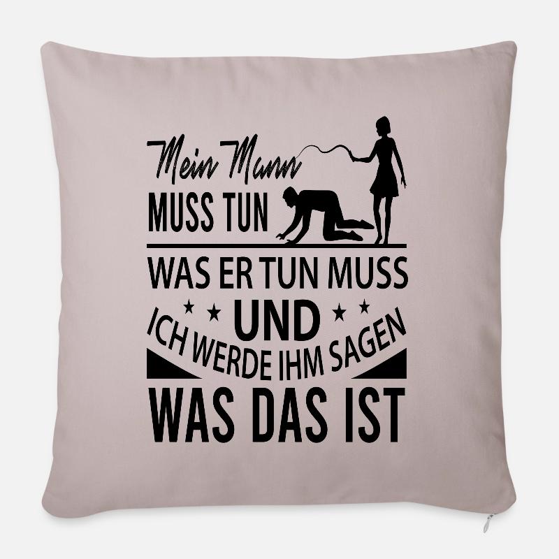 Frauentag - Sofakissenbezug 45 x 45 cm - helles Taupe