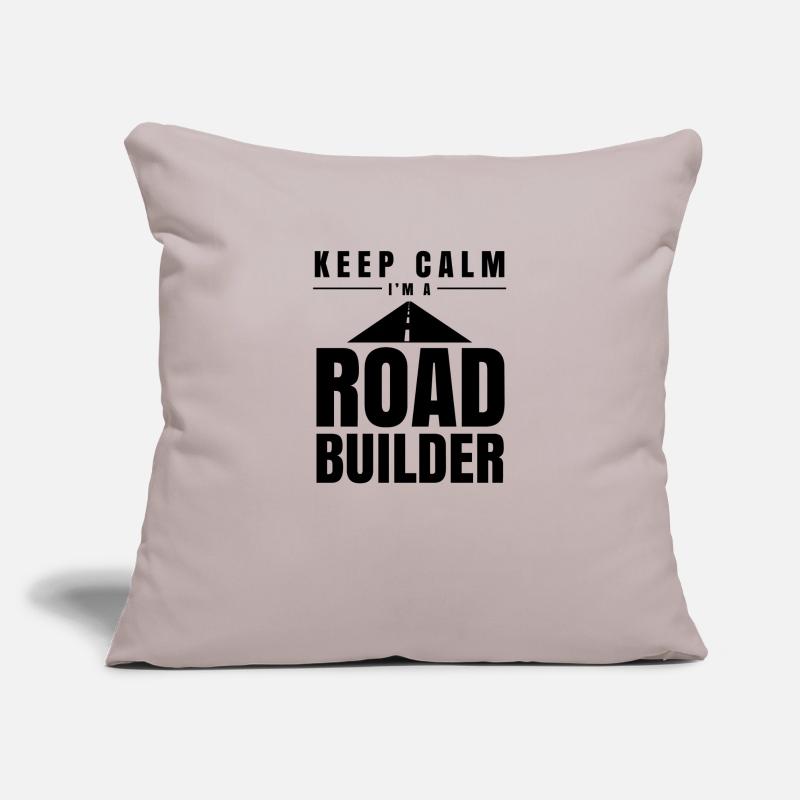 Construction de routes en asphalte constructeurs de routes Housse de coussin décorative 45 x 45 cm