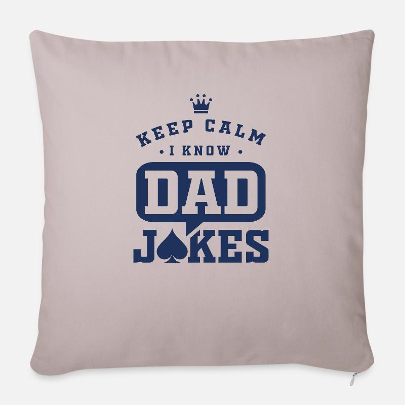Dad Jokes - Sofakissenbezug 45 x 45 cm - helles Taupe