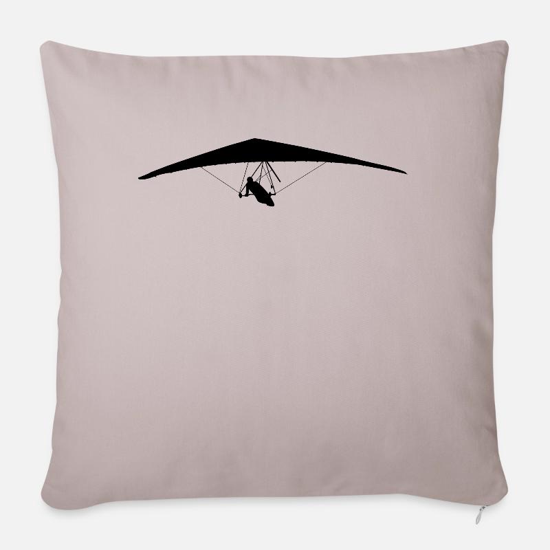 Drachenfliegen Drachenflieger Hängegleiter - Sofakissenbezug 45 x 45 cm - helles Taupe