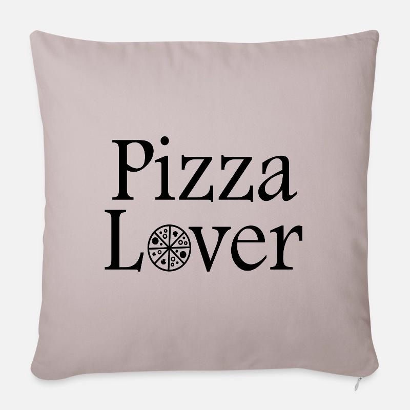 Pizza Lover - Sofakissenbezug 45 x 45 cm - helles Taupe