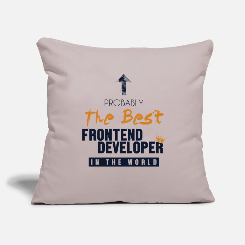 Best Frontend Developer World Engineer Software Sofa pillowcase 17,3'' x 17,3'' (45 x 45 cm)