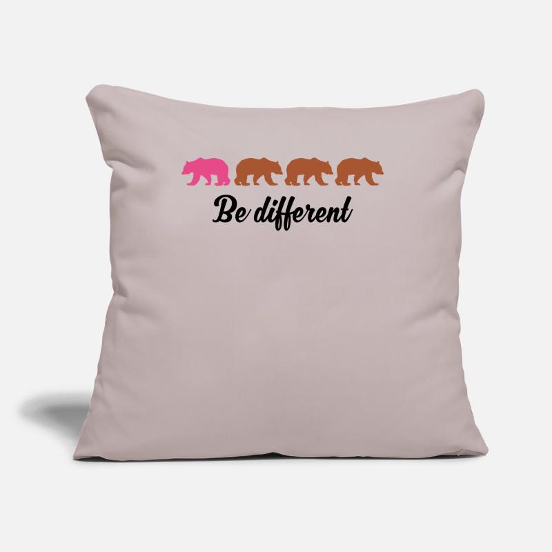 Be Different Funny Bears Be Different Gift Sofa pillowcase 17,3'' x 17,3'' (45 x 45 cm)