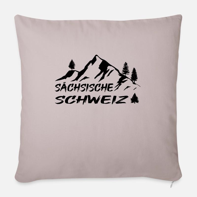 Sächsische Schweiz - Sofakissenbezug 45 x 45 cm - helles Taupe