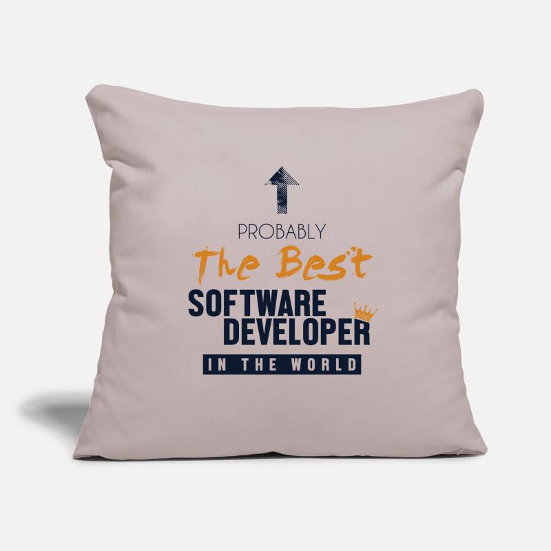 Best Software Developer World Developer Coder Sofakissenbezug 45 x 45 cm