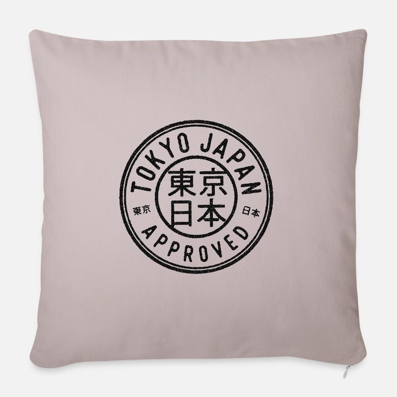 Japan - Sofakissenbezug 45 x 45 cm - helles Taupe