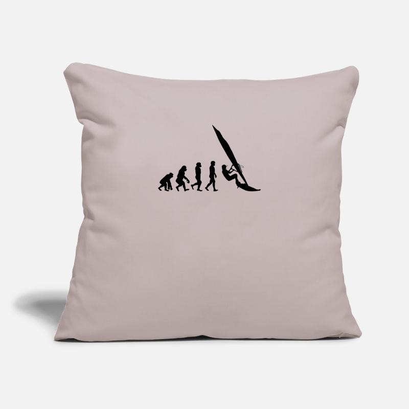 Windsurfing Evolution Wind Surfeur Housse de coussin décorative 45 x 45 cm