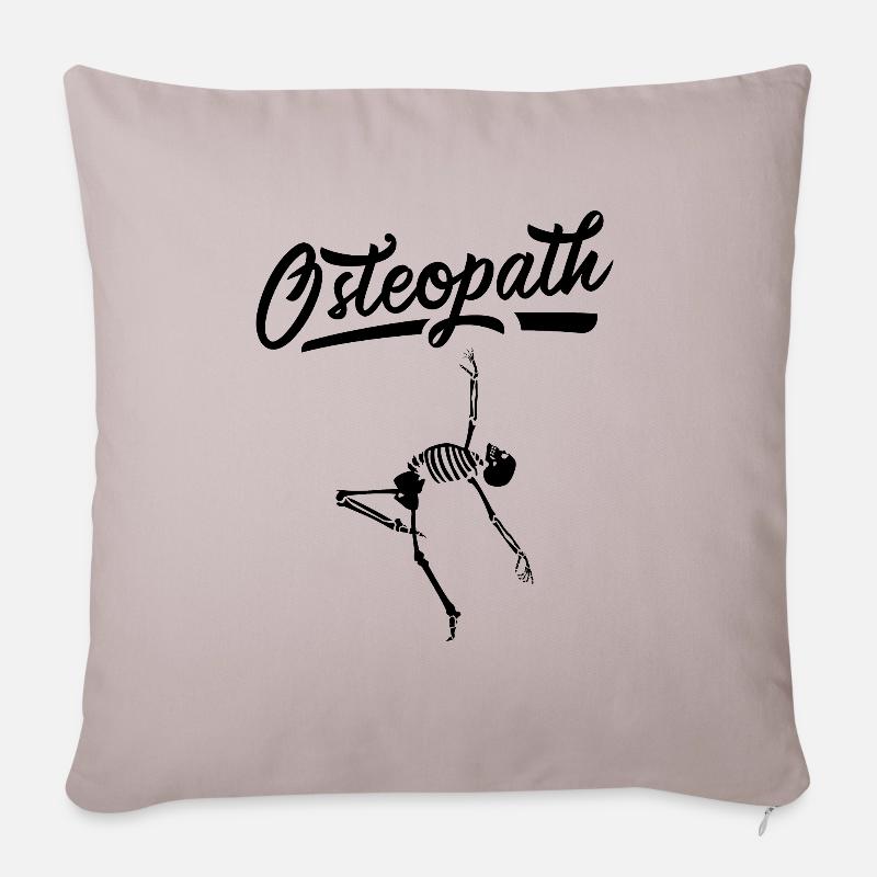 Osteopath Chiropraktik Osteopathen Osteopathie - Sofakissenbezug 45 x 45 cm - helles Taupe