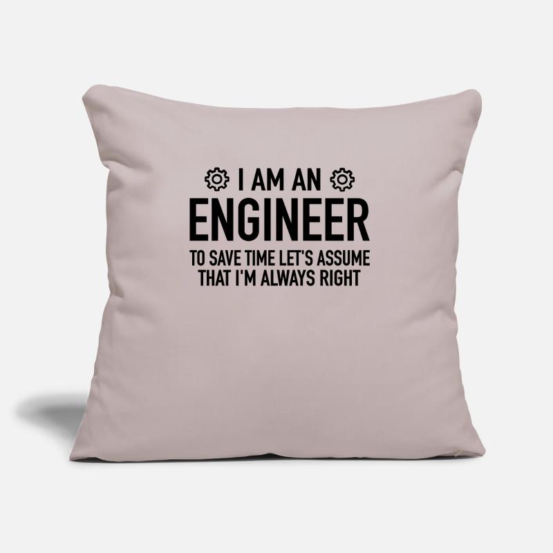 Engineer Spruch - Engineering Engineer Technician Sofa pillowcase 17,3'' x 17,3'' (45 x 45 cm)