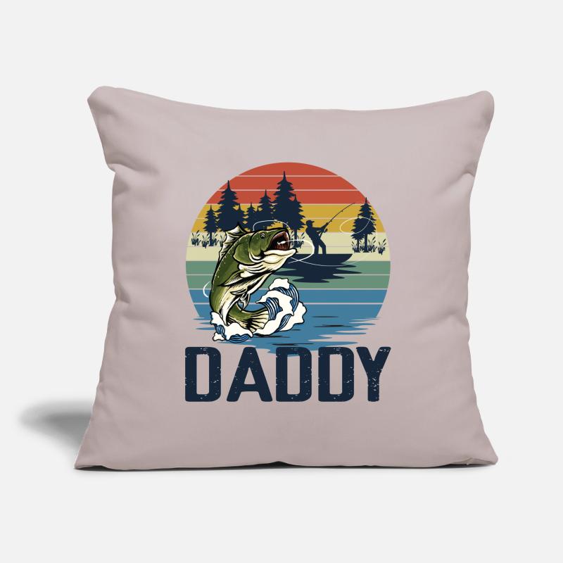 Fishing Daddy Matching Sofa pillowcase 17,3'' x 17,3'' (45 x 45 cm)