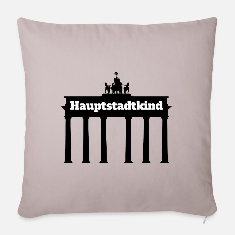 Berlin - Sofakissenbezug 45 x 45 cm - helles Taupe
