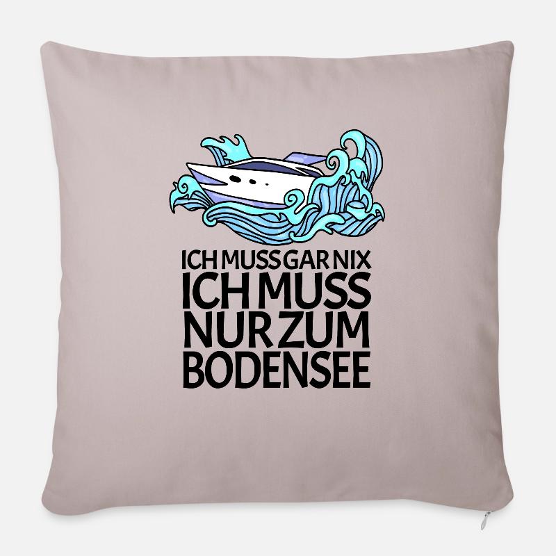 Bodensee - Sofakissenbezug 45 x 45 cm - helles Taupe