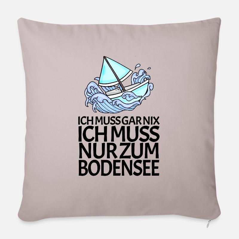 Bodensee - Sofakissenbezug 45 x 45 cm - helles Taupe