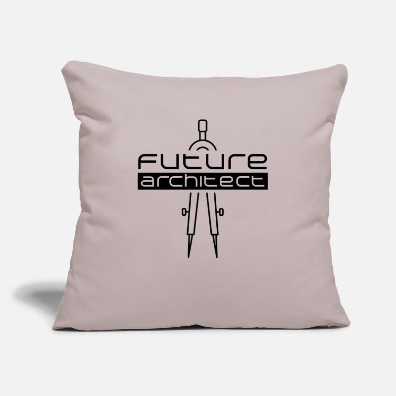 Architecte de l’architecture future architecte Housse de coussin décorative 45 x 45 cm