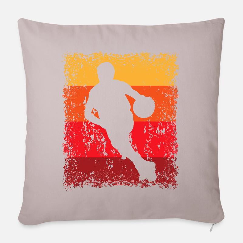 Basketball - Sofakissenbezug 45 x 45 cm - helles Taupe