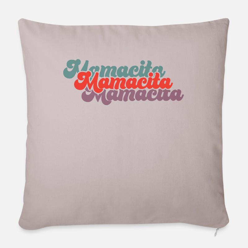 Mamacita - Sofakissenbezug 45 x 45 cm - helles Taupe