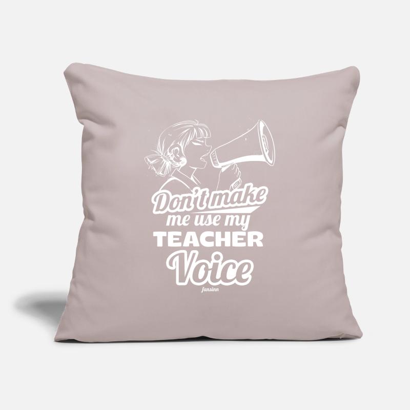 Ne me faites pas utiliser la voix de mon professeur Housse de coussin décorative 45 x 45 cm