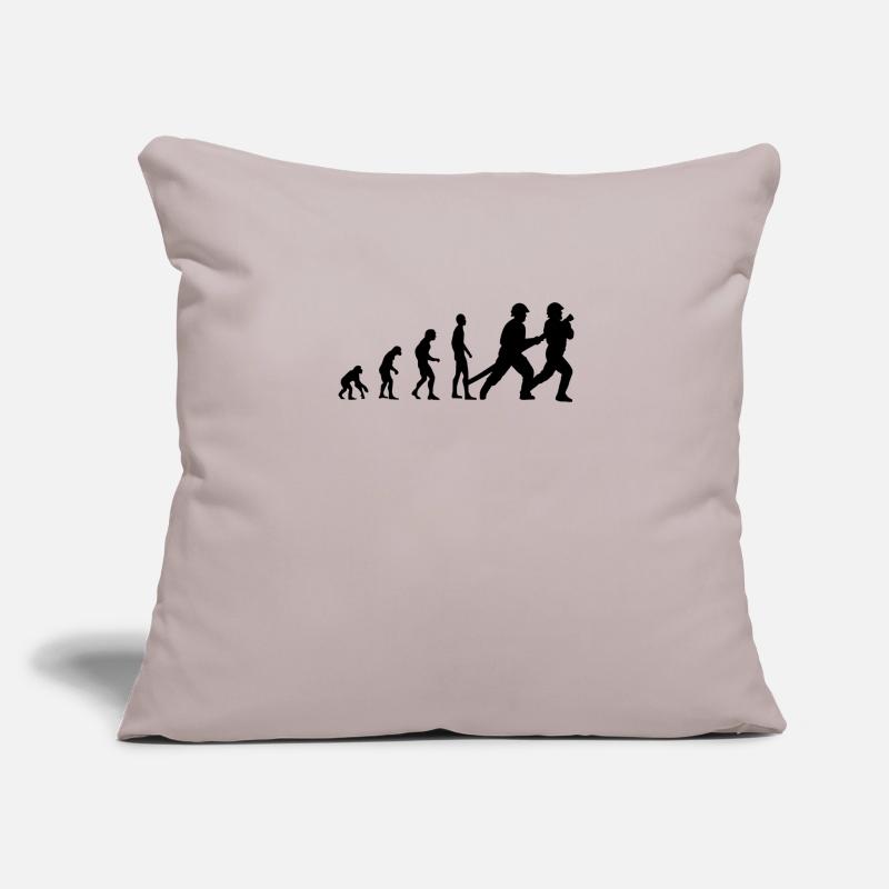 Évolution des pompiers Housse de coussin décorative 45 x 45 cm