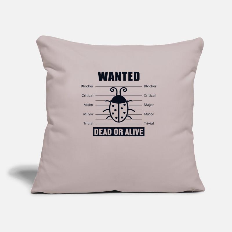 Bugs Wanted Engineer Full Stack Coder Software Sofa pillowcase 17,3'' x 17,3'' (45 x 45 cm)