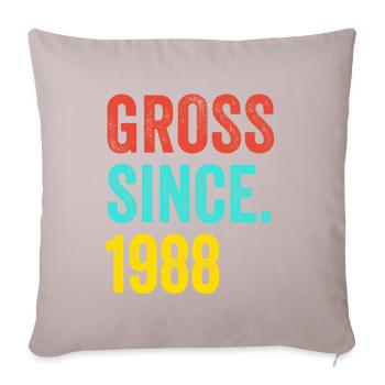 Funny Birthday Gross Since 1988 - Sofa pillowcase 17,3'' x 17,3'' (45 x 45 cm) - light taupe - Front
