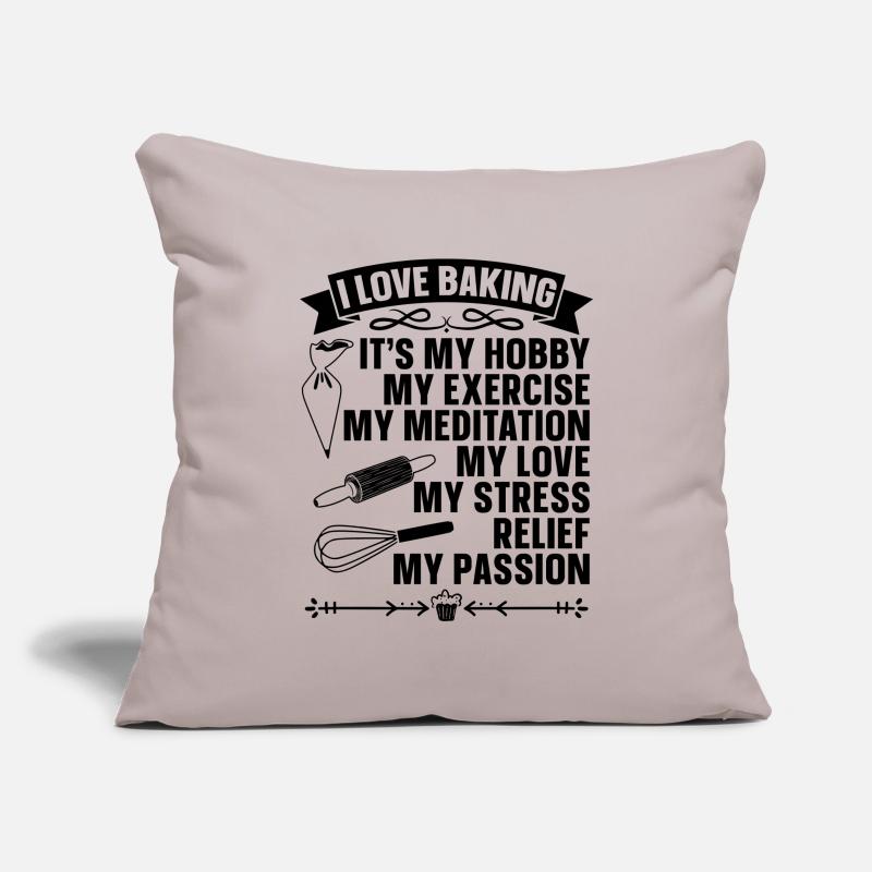 I Love Baking Baker Bakery Chef Cupcake Bake Sofa pillowcase 17,3'' x 17,3'' (45 x 45 cm)