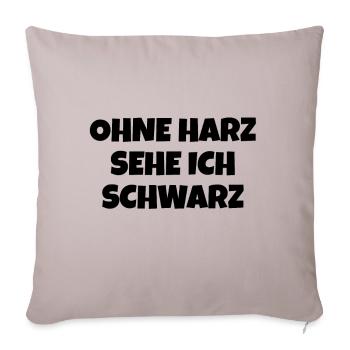 Harz Torfhaus Wanderung Harzer Brocken - Sofakissenbezug 45 x 45 cm - helles Taupe - Vorne