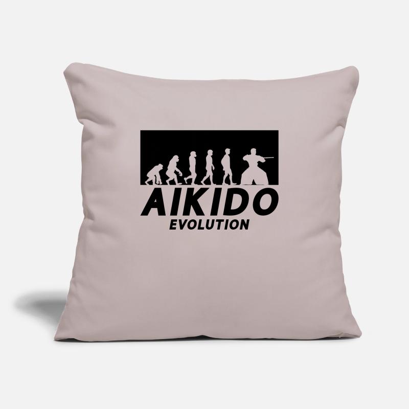 Aikido Evolution Fighter Martial Arts Samurai Judo Sofakissenbezug 45 x 45 cm