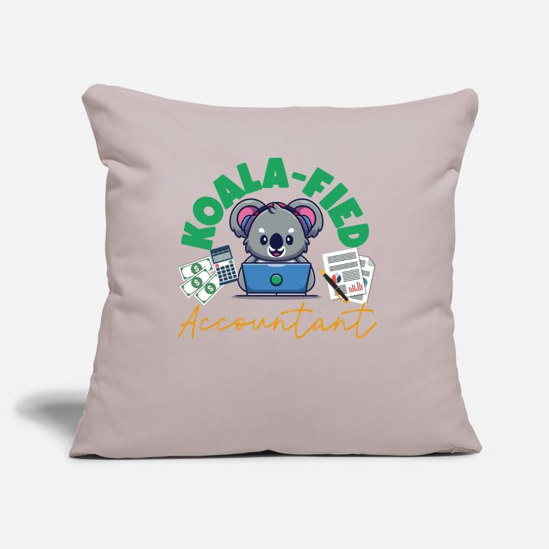 Comptable Comptable Comptable Housse de coussin décorative 45 x 45 cm