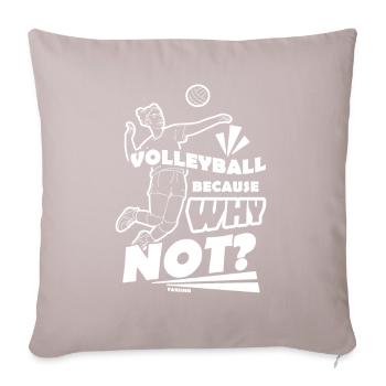 Volley-ball - Housse de coussin décorative 45 x 45 cm - taupe clair - Devant