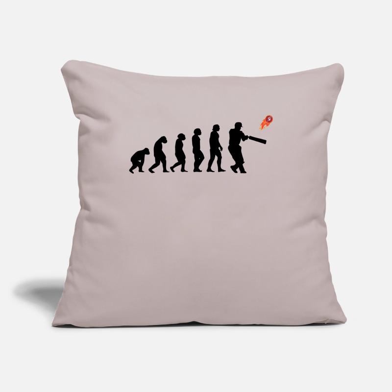 Évolution du jeu de cricket Housse de coussin décorative 45 x 45 cm