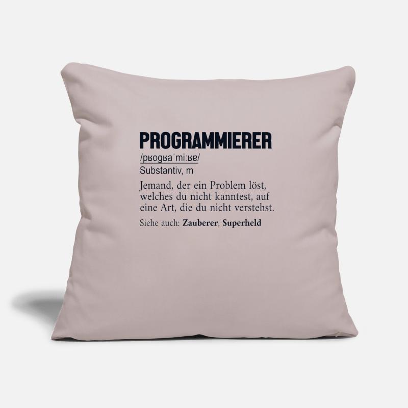 Programmierer Definition Developer Coder Sofakissenbezug 45 x 45 cm