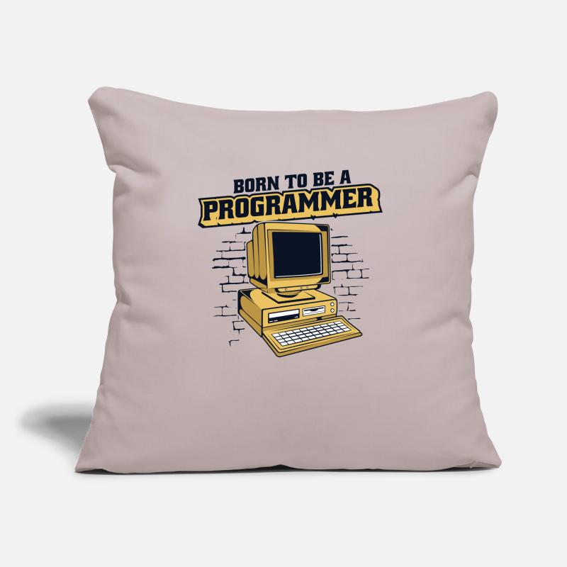 Born To Be A Programmer Developer Coder Sofakissenbezug 45 x 45 cm