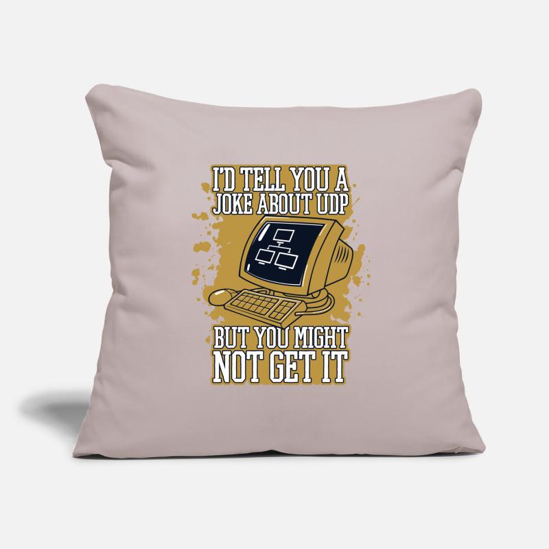 Je vous raconterais une blague sur UDP Developer Coder Housse de coussin décorative 45 x 45 cm