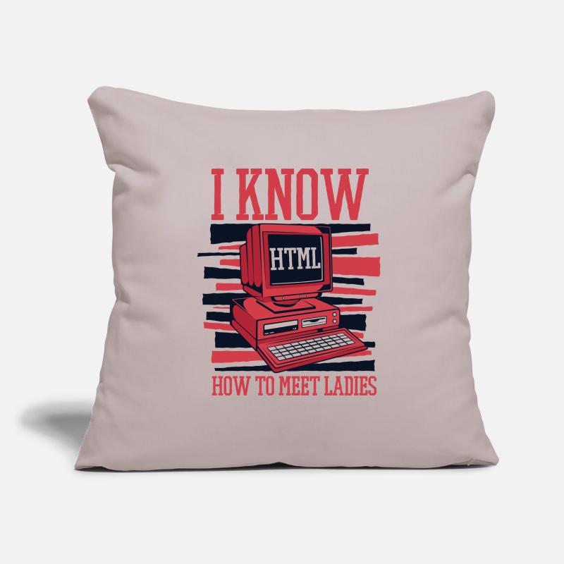I Know Hot To Meet Ladies Developer Coder Sofakissenbezug 45 x 45 cm