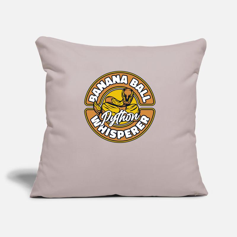 Boule de banane Python Chuchoter Python Boule de banane Housse de coussin décorative 45 x 45 cm