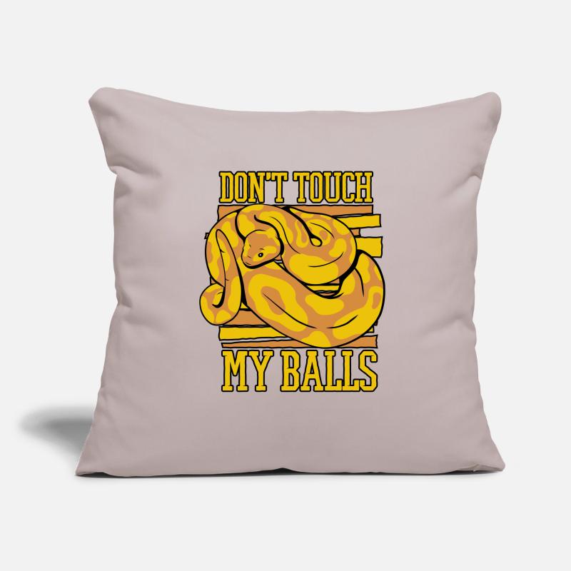 Don't Touch My Balls Schlange Python Banana Ball Sofakissenbezug 45 x 45 cm