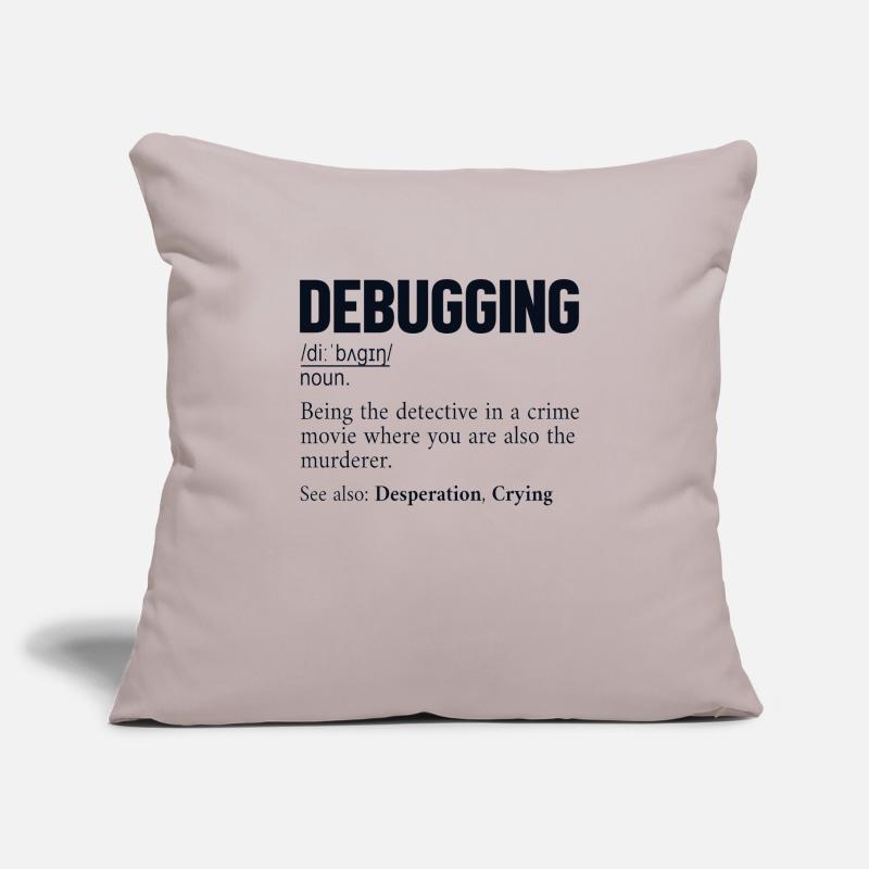 Debugging Definition Developer Coder Programmierer Sofakissenbezug 45 x 45 cm