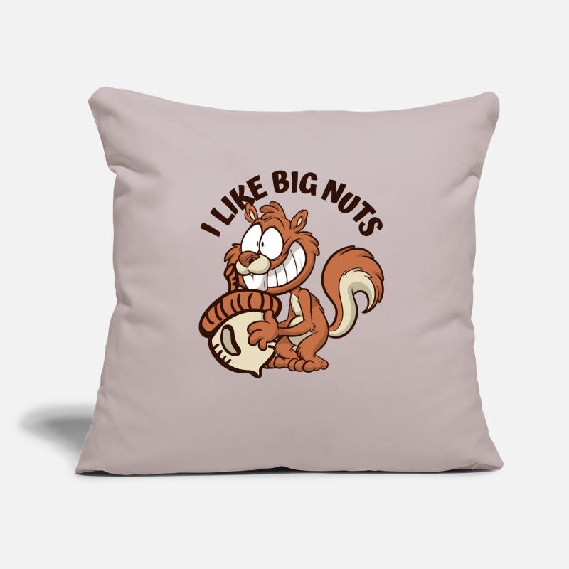I Like Big Nuts Grey Squirrel Squirrel Squirrel Sofa pillowcase 17,3'' x 17,3'' (45 x 45 cm)