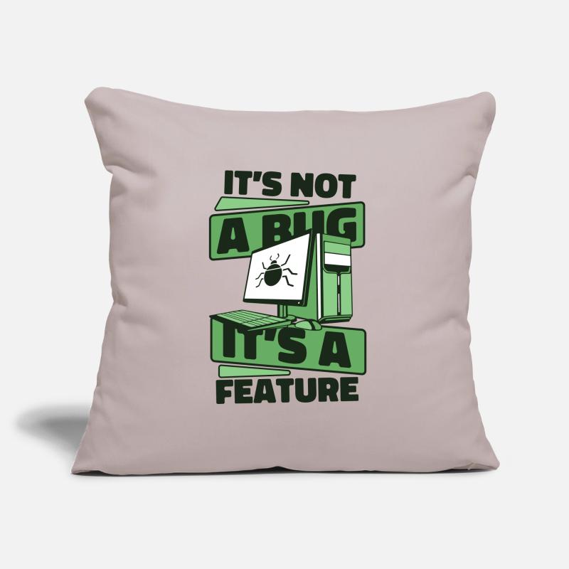 It's Not A Bug It's A Feature Developer Coder Sofakissenbezug 45 x 45 cm