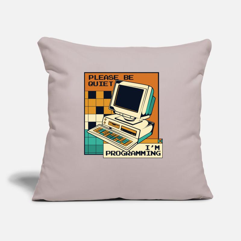 Please Be Quiet Software Engineer Developer Sofa pillowcase 17,3'' x 17,3'' (45 x 45 cm)