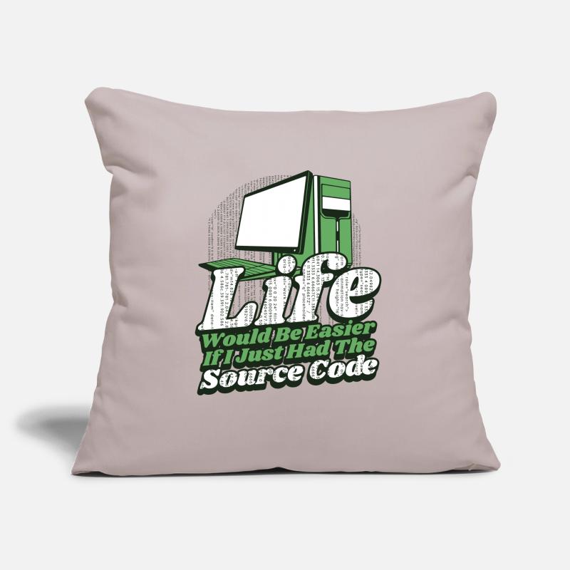 Life Would Be Easier Developer Coder Programmer Sofa pillowcase 17,3'' x 17,3'' (45 x 45 cm)