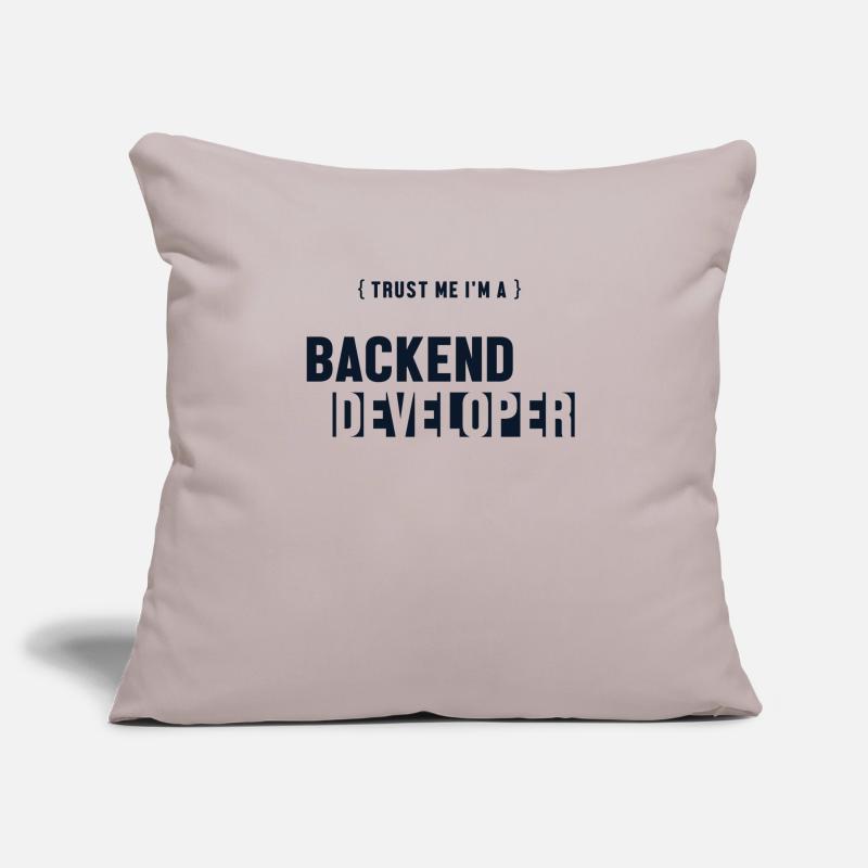Trust Me I'm Backend Developer Developer Coder Sofa pillowcase 17,3'' x 17,3'' (45 x 45 cm)