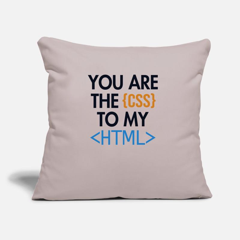 Vous êtes le CSS de mon HTML Developer Coder Housse de coussin décorative 45 x 45 cm