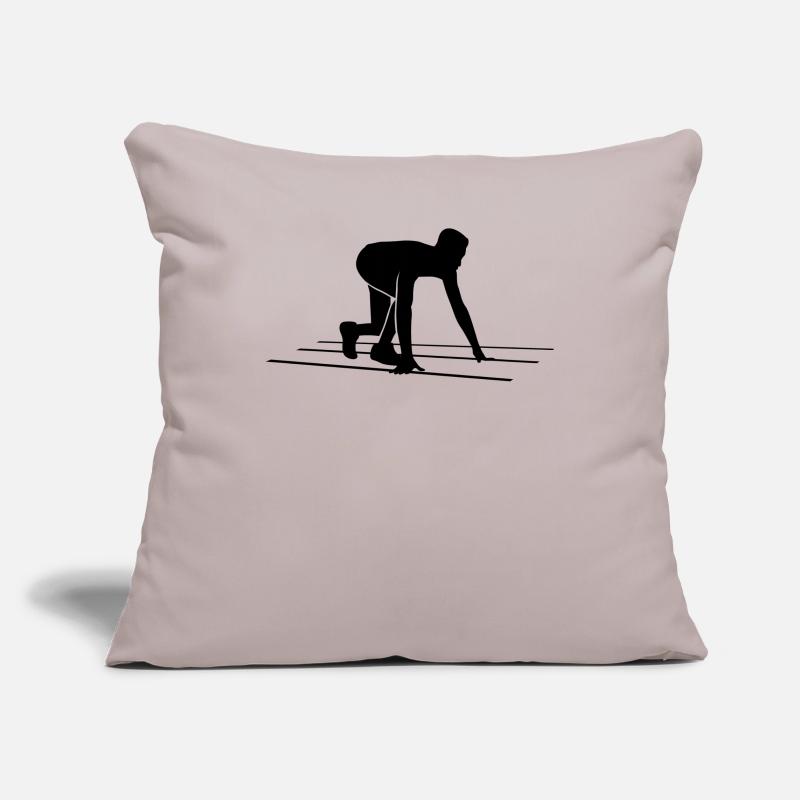Sprinter Start Dynamics Strength Athlete Gift Sofa pillowcase 17,3'' x 17,3'' (45 x 45 cm)