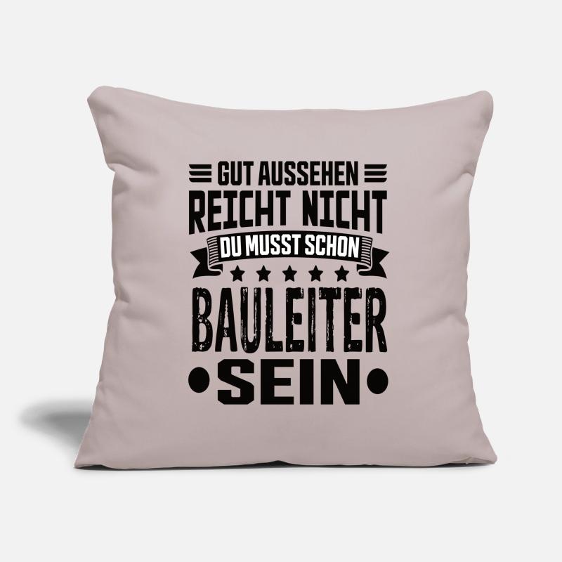 Construction Manager Construction Management Best Construction Manager Saying Sofa pillowcase 17,3'' x 17,3'' (45 x 45 cm)
