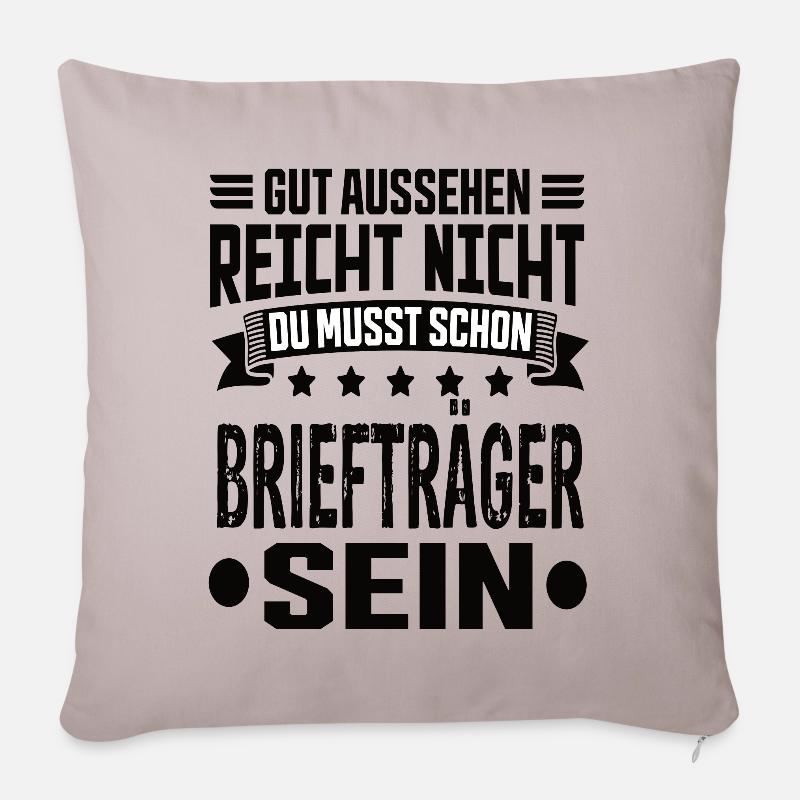 Briefträger - Sofakissenbezug 45 x 45 cm - helles Taupe